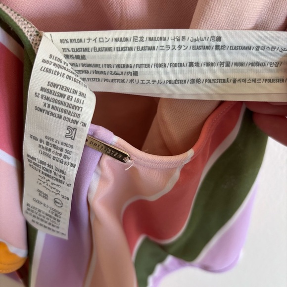 Hollister One Piece Swimsuit multicolor Stripe High Medium! - Picture 4 of 4